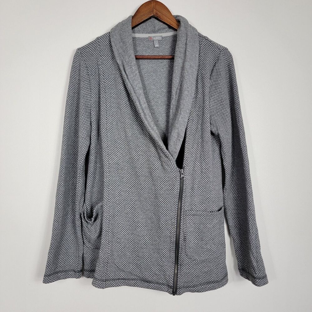 Talbots Size Small Women's Slant Half Zip Long Sleeve Sweater
